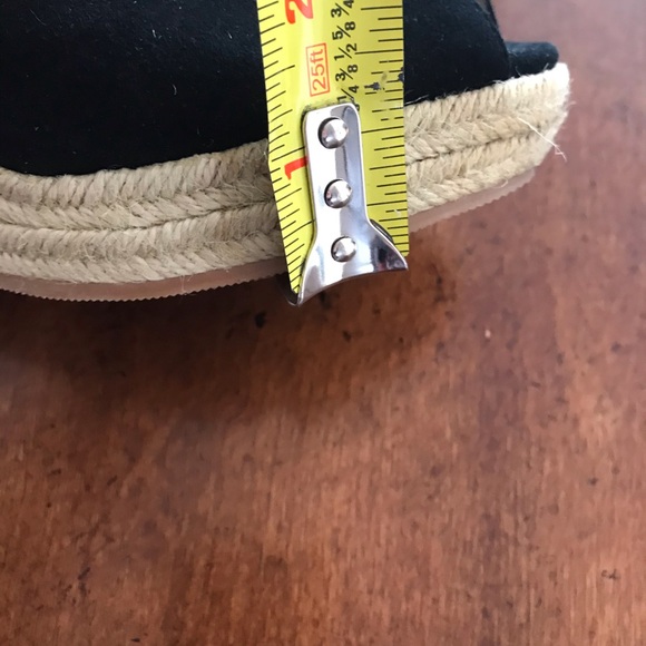 COLIN STUART 7.5 wedge espadrille peep toe heels - Picture 15 of 15